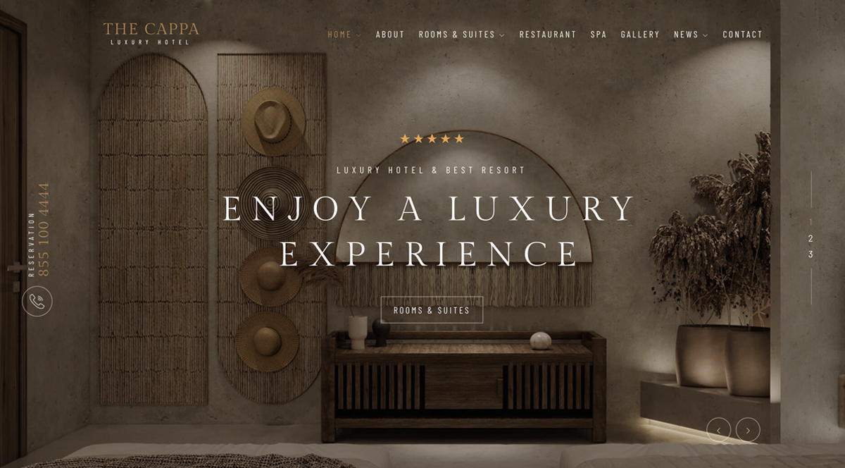 THE CAPPA - Luxury Hotel Template